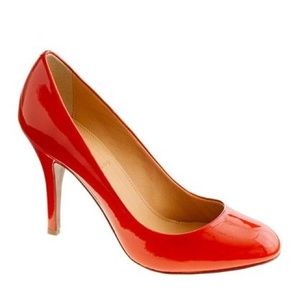 SALE J. Crew Mona patent pump in poppy